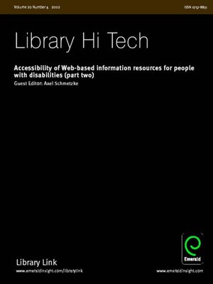 cover image of Library Hi-Tech, Volume 20, Issue 4